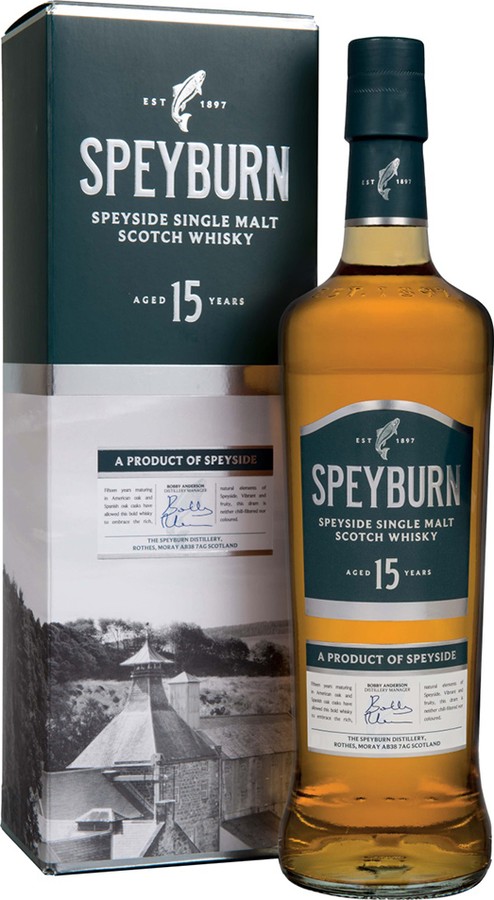 Speyburn 15yo Speyside Single Malt Scotch Whisky American Oak & Spanish Oak 46% 750ml