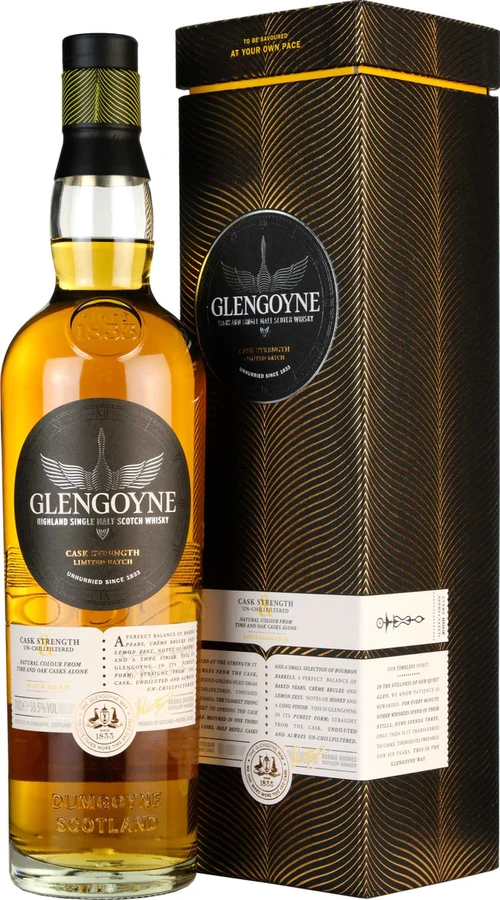 Glengoyne Cask Strength 1st Fill Oloroso Refill Cask Bourbon Barrel 59.5% 700ml