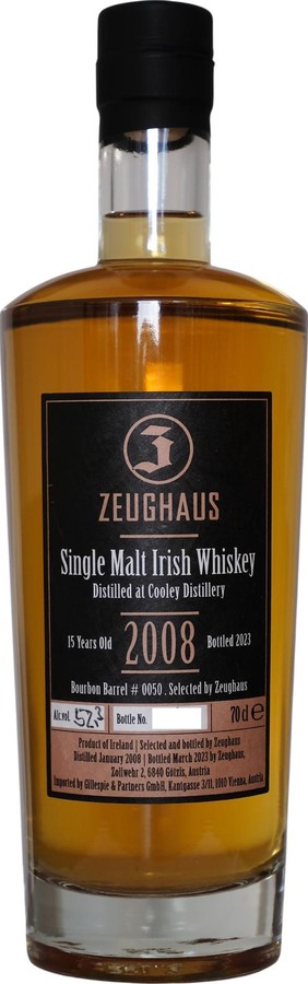 Cooley 2008 ZhSp Bourbon Barrel 52.3% 700ml