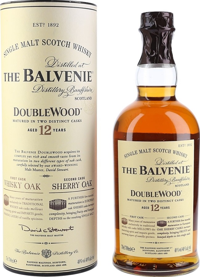 Balvenie DoubleWood 12yo Sherry Cask Finish 40% 700ml