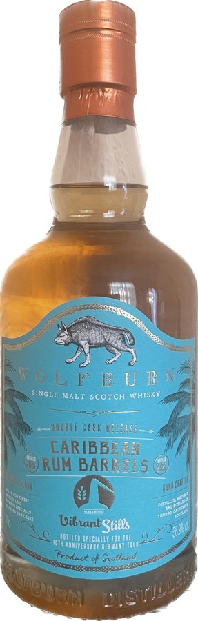 Wolfburn 2015 Double Cask Release 2023 Caribbean Rum Barrel 10th Anniversary Germany Tour Alba Import 56.9% 700ml