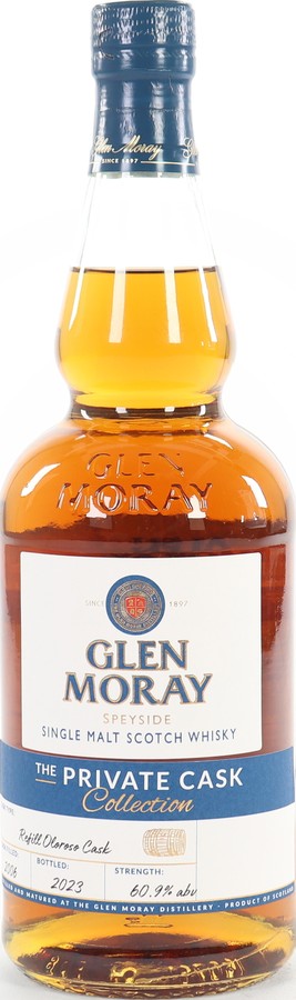 Glen Moray 2006 The Private Cask Refill Oloroso Hand Bottled in the Destillery 60.9% 700ml
