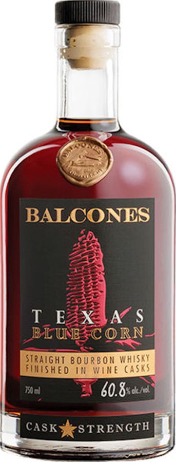 Balcones Texas Blue Corn Bourbon Distillery Bottling New Oak Barrel + Wine Cask Finish 60.8% 750ml