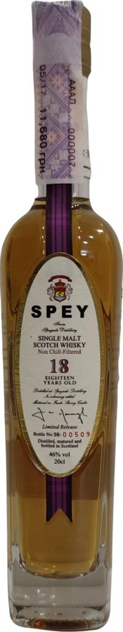 Spey 18yo Limited Release Fresh Sherry 46% 200ml