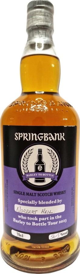 Springbank Barley to Bottle Tour 2023 R Sauternes Port Rum FF Sherry & Bourbon 56.5% 700ml