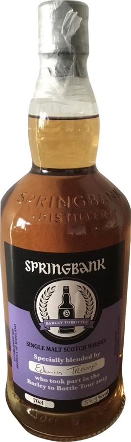 Springbank Barley to Bottle Tour 2023 Ff Bourbon Rf Sauternes Rf rum Edwin Tromp 56.9% 700ml