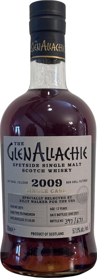 Glenallachie 2009 Single Cask PX Puncheon 57% 700ml