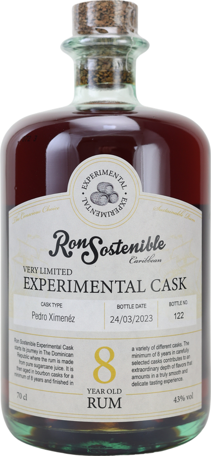 Ron Sostenible Experimental Cask Pedro Ximenez 8yo 43% 700ml