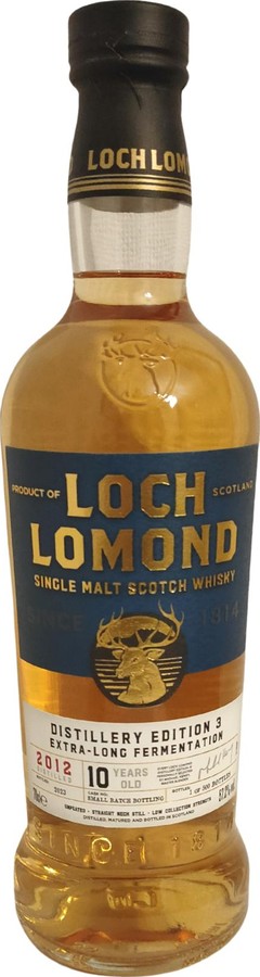 Loch Lomond 2012 Distillery Edition Three Refill American Oak 57.2% 700ml