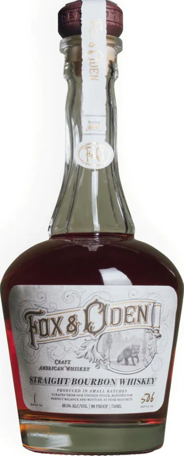 Fox & Oden Straight Bourbon Whisky 49.5% 750ml