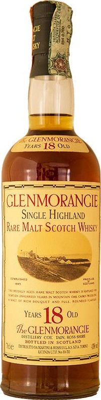 Glenmorangie 18yo Single Highland Rare Malt Scotch Whisky Mountain Oak 43% 700ml