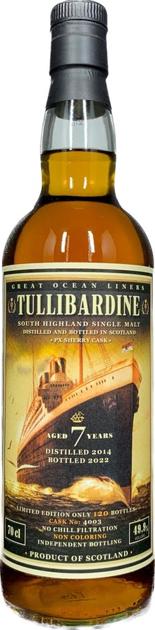 Tullibardine 2014 Great Ocean Liners PX Whiskyfair Nurnberg 49.9% 700ml