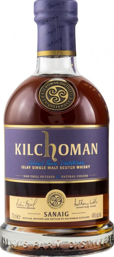 Kilchoman Sanaig Distillery Bottling Bourbon & Sherry Casks 46% 700ml