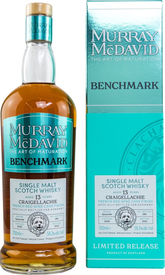 Craigellachie 2009 MM Benchmark Limited Release Sherry Hogshead French Red Wine Barrique Germany 58.3% 700ml