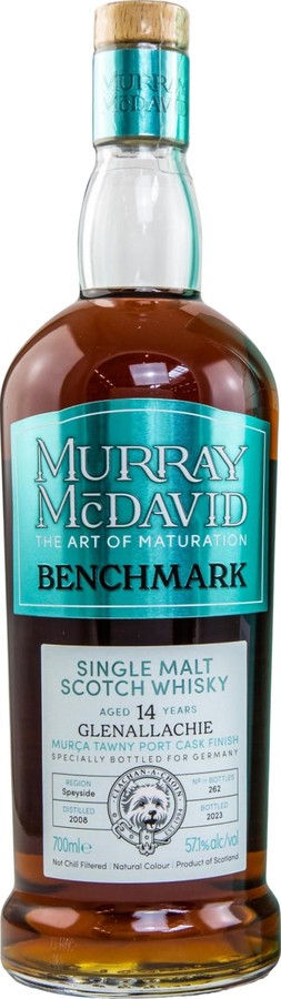 Glenallachie 2008 MM Benchmark Limited Release Sherry Butt Caves de Murca Tawny Port Finish Germany 57.1% 700ml