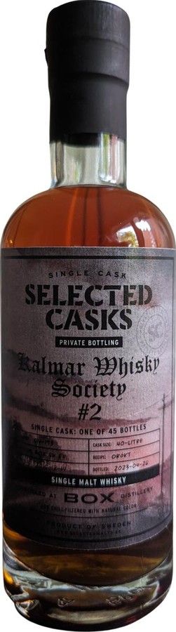 Box 2015 SM Private Bottling American Oak Kalmar Whisky Society 56.3% 500ml