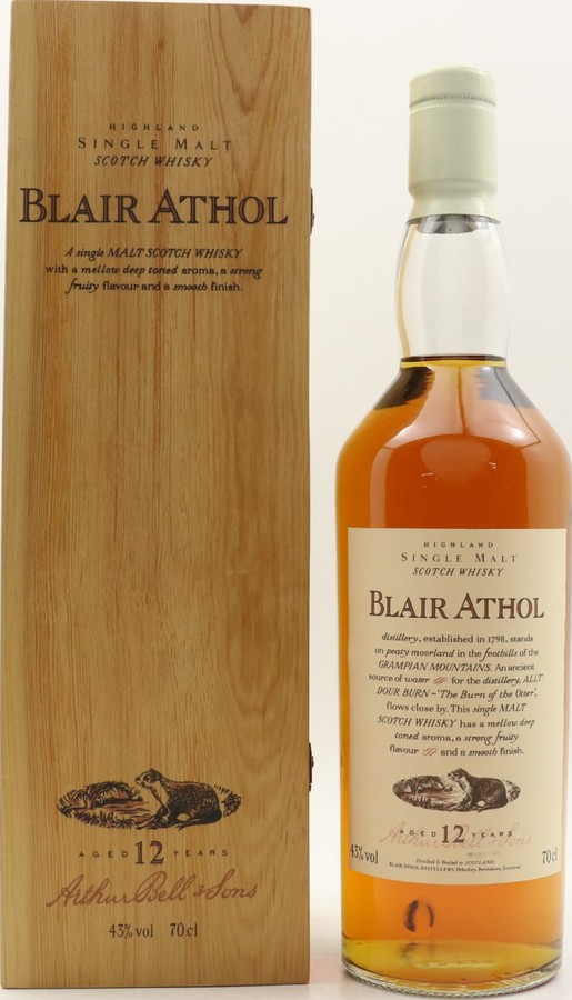 Blair Athol 12yo Flora & Fauna White Cap Wooden Box Sherry 43% 700ml