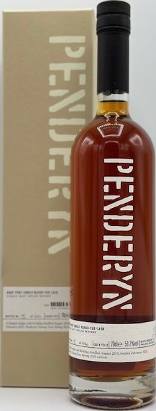 Penderyn 2018 Ruby Port single Blood-tube Penderyn tasting tour spring 2023 edition 59.2% 700ml