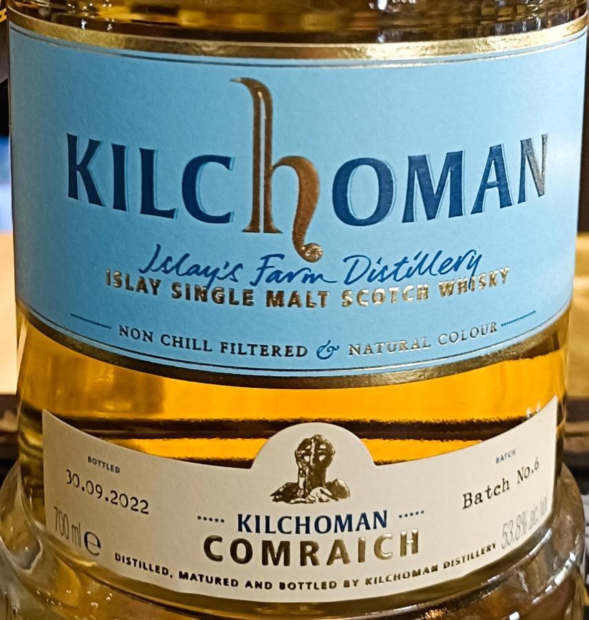 Kilchoman Comraich Batch 6 Bourbon Barrel Calvados Finish 53.8% 700ml