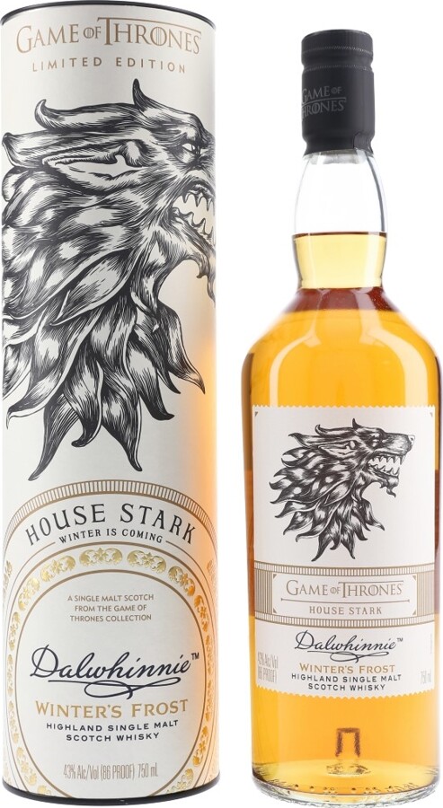 Dalwhinnie Winter's Frost House Stark Game of Thrones 43% 700ml