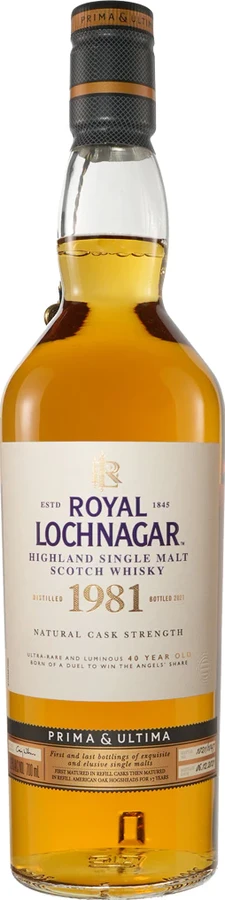 Royal Lochnagar 1981 Prima & Ultima Refill American Oak Hogshead 52.5% 700ml