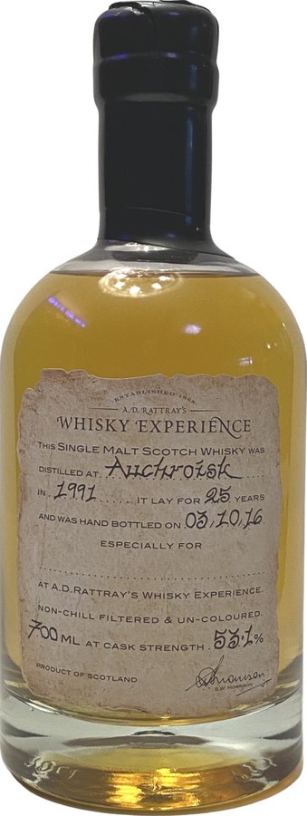 Auchroisk 1991 DR Whisky Experince 53.1% 700ml