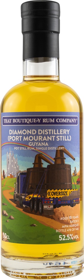 That Boutique-y Rum Company 2009 Diamond Port Mourant Guyana Batch #3 10yo 52.5% 500ml