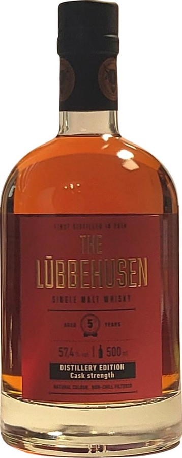 The Lubbehusen 5yo Distillery Edition Cask Strength Ex-Bourbon & Ex-Red Wine 57.4% 500ml