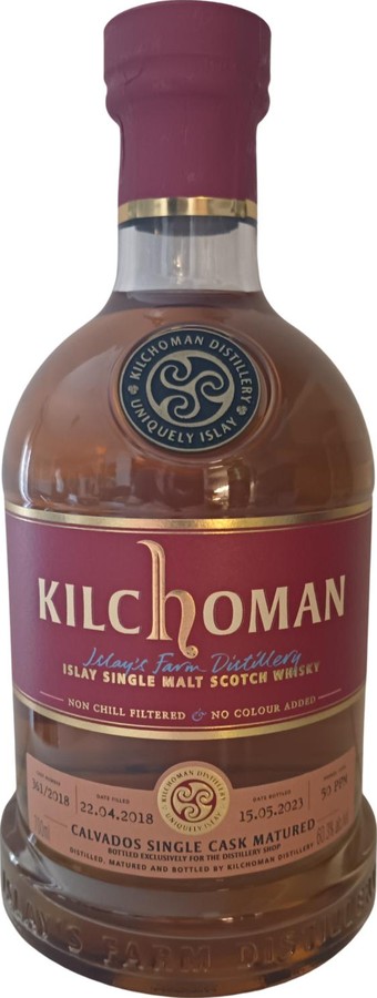 Kilchoman 2018 Single Cask Matured Calvados 60.3% 700ml