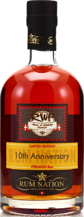 Rum Nation 2019 Peruano Exclusive for Denmark RWF 10th anniversary 46.5% 700ml