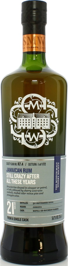 Scotch Malt Whisky Society 2000 Hampden Cask #R7.4 Still Crazy After All These Years 21yo 54.7% 700ml
