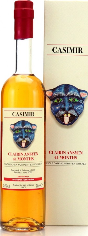 Velier 2019 Casimir #11 German Rum Festival 3yo 54% 700ml