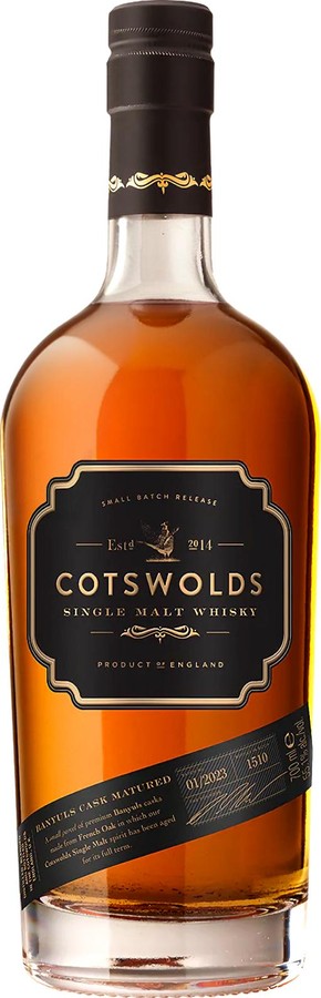 Cotswolds Banyuls Cask Matured Hearts & Crafts French oak Banyuls seasoned casks 55.1% 700ml