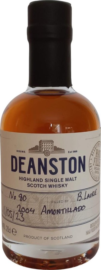 Deanston 2004 Handfilled at Distillery Amontillado Sherry Butt 50.5% 200ml