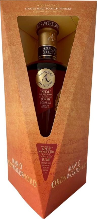 Annandale 2017 Man O Words Founders Selection STR Ex Red Wine 59.5% 700ml