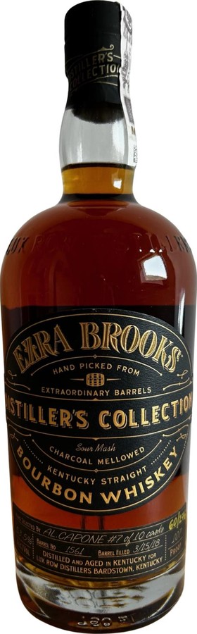 Ezra Brooks 2018 Distiller's Collection Charred New American Oak Barrel AL Capone #7 of 10 casks 53.5% 750ml