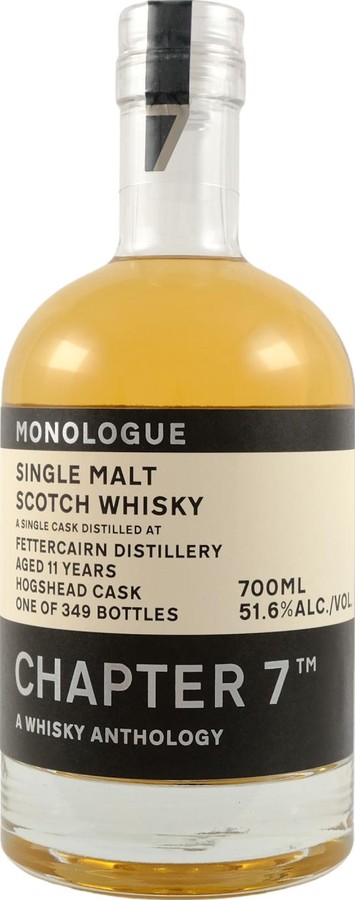 Fettercairn 2011 Ch7 A Whisky Anthology Monologue Bourbon Hogshead 51.6% 700ml