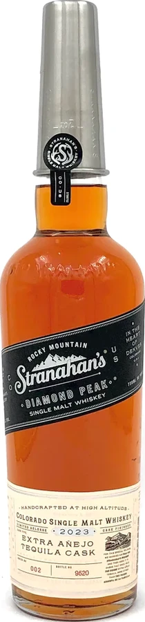 Stranahan's Diamond Peak Distillery Bottling New Oak + Cuervo Extra Anejo Tequila Cask 45% 750ml