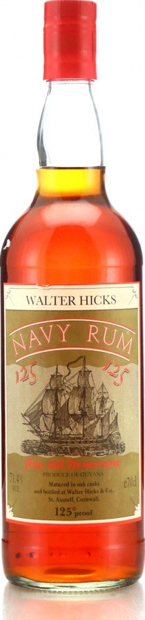 Walter Hicks Demerara Navy Rum Guyana 71.4% 700ml