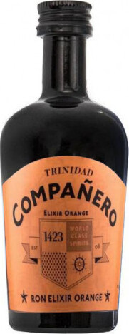 1423 World Class Spirits Companero Ron Elixir Orange Trinidad 40% 50ml