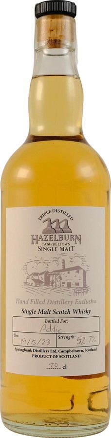 Hazelburn Hand Filled Distillery Exclusive Addie 58.2% 700ml