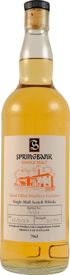 Springbank Hand Filled Distillery Exclusive Addie 57.7% 700ml