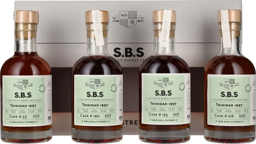 S.B.S 1997 Caroni Trinidad 4x200ml SET