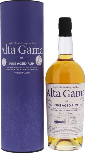 Alta Gama Port Mourant & Enmore & Uitvlugt Rum Guyana No. 1 15yo 41% 700ml