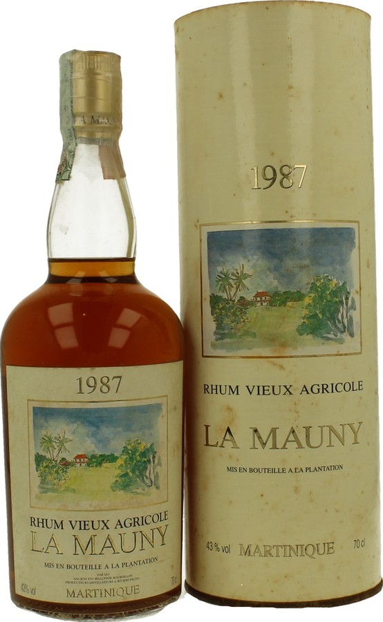 1987 Maison La Mauny Martinique Vieux Agricole 6yo 43% 700ml