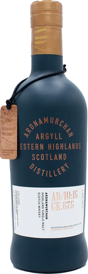 Ardnamurchan 2015 AD 10:15 CK.675 Refill American Oak Ex-Bourbon Barrel Aberdeen Whisky Shop 58.2% 700ml