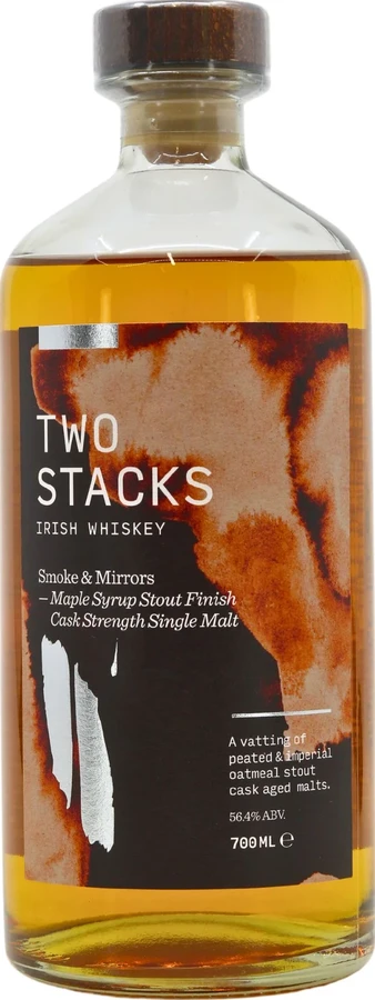Two Stacks Smoke & Mirrors Peated Single Malt Maple Syrup 56.4% 700ml