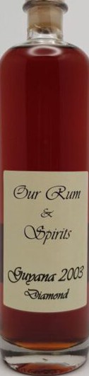 Our Rum & Spirits 2003 Diamond Guyana 13yo 63.7% 700ml