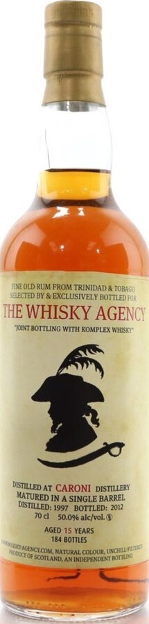 The Whisky Agency 1997 Caroni Trinidad And Tobago 15yo 50% 700ml