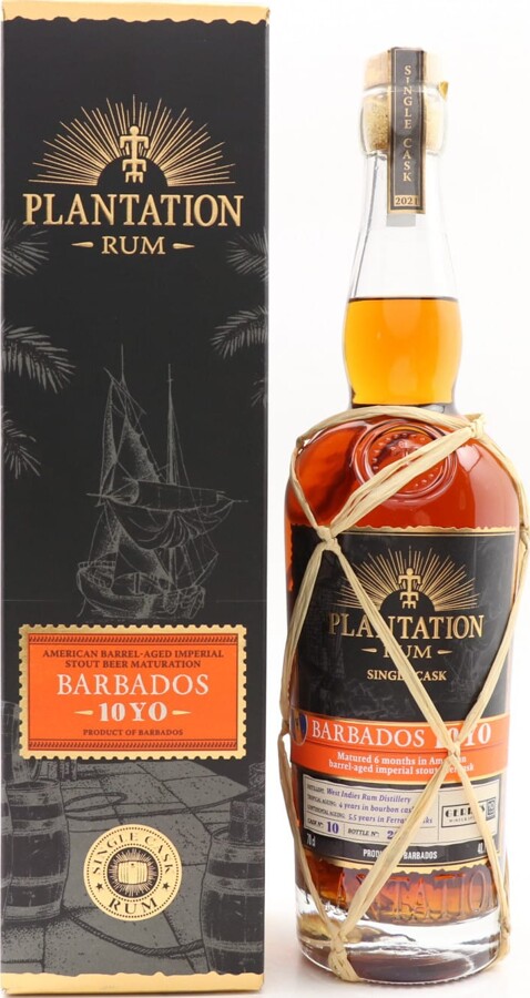 Plantation 2011 Barbados Single Cask #2 Imperial Stout Beer Maturation Bottled For Gerry's Wines & Spirits 10yo 700ml 48.7%